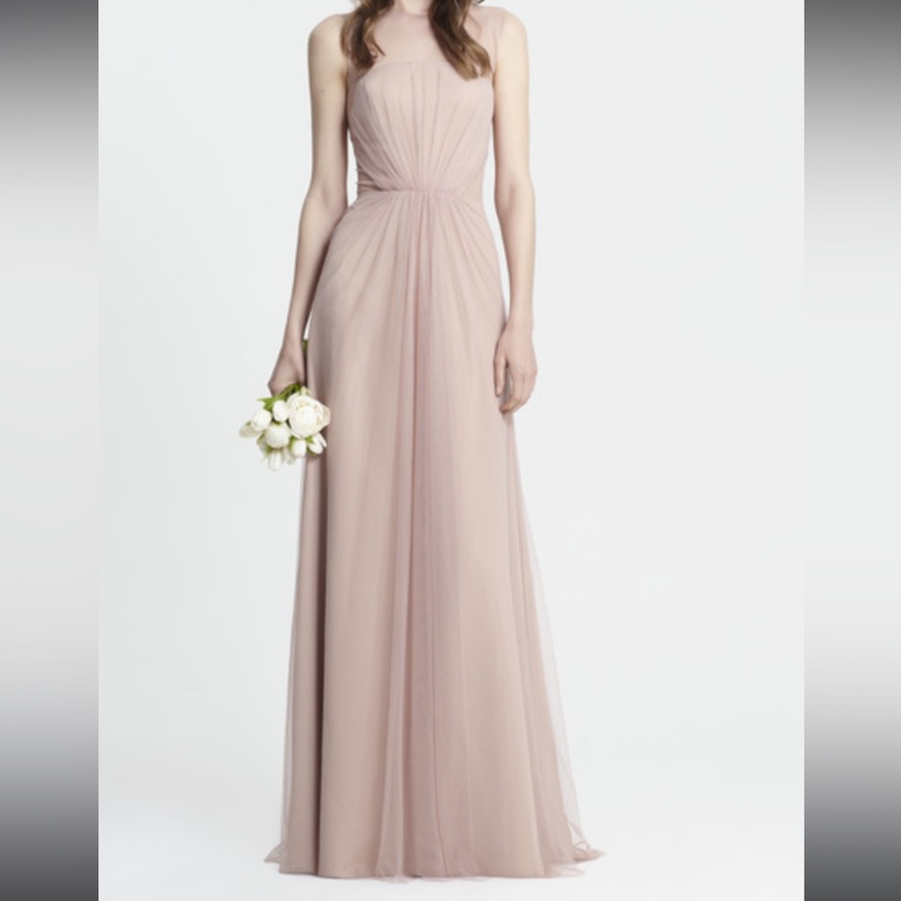 Monique Lhuillier rose dress